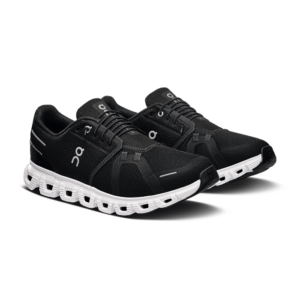 Alternative view of On Running Cloud 6 noir blanc