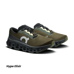 Alternative view of On Running Cloudmonster 3 olive éclipse