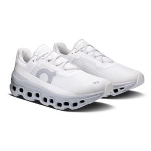 Alternative view of On Running Cloudmonster blanc glacier