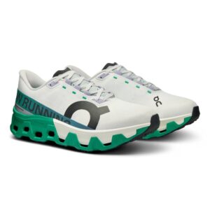 Alternative view of On Running Cloudmonster Hyper blanc menthe