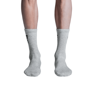 Alternative view of On Running Logo Sock High 3P Heather gris